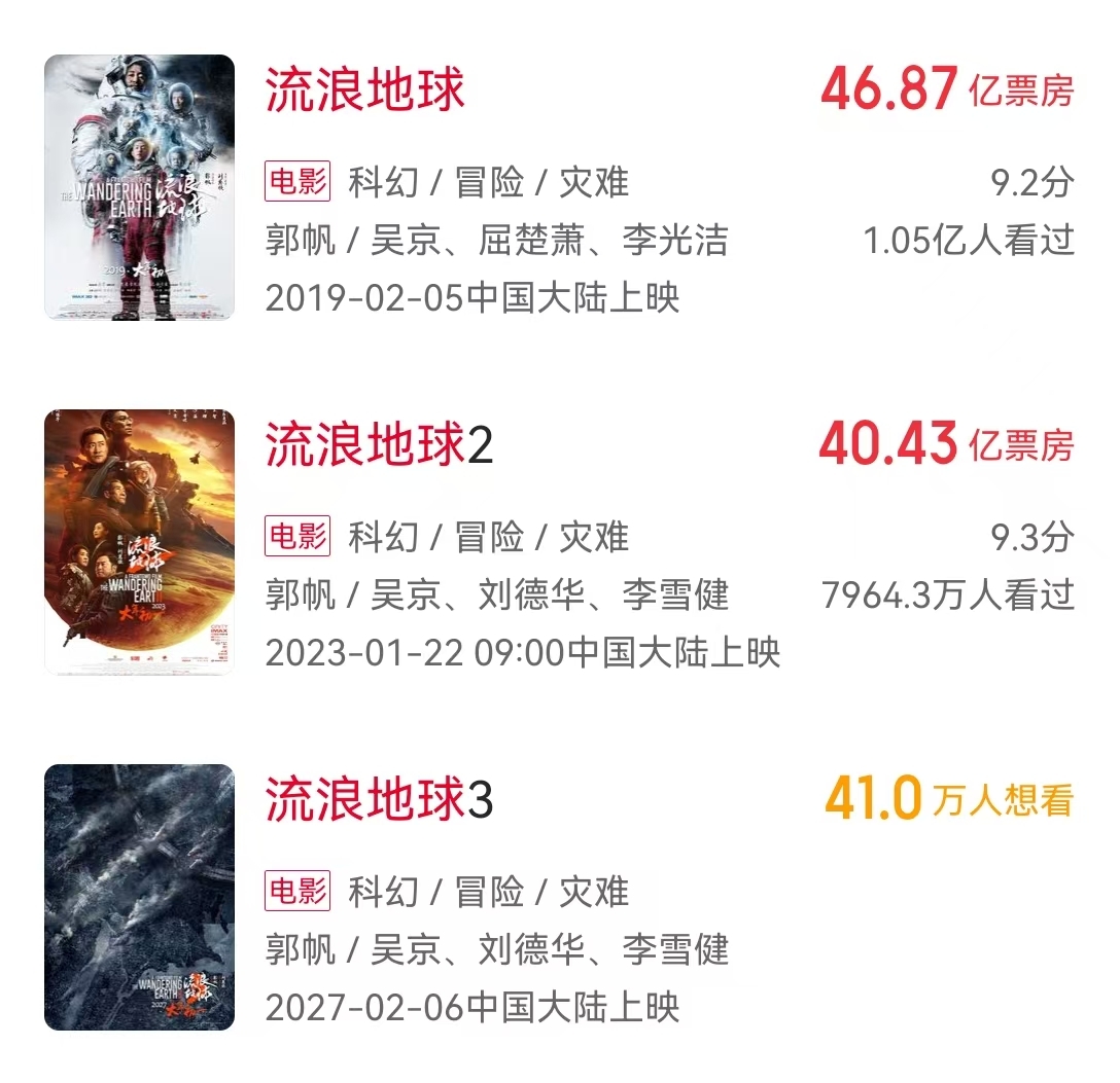 《流浪地球3》官宣开机！2027年春节档上映！吴京：希望自己多些喜剧沈腾多点动作戏(图2)